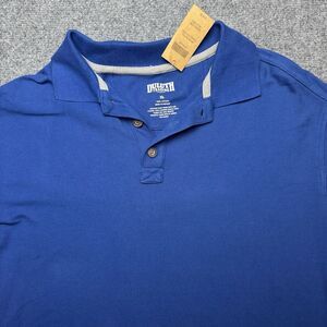 Duluth Trading No Polo Short Sleeve Shirt Men's XL Cobalt Blue
